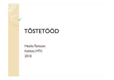 Tõstetööd