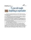 Ajalehe artikel-75 year old shoplifter