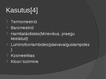 Elavhõbe #6