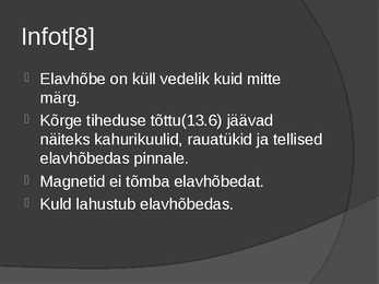 Elavhõbe #8