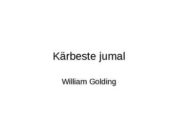 Kärbeste jumal-