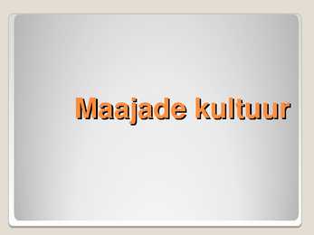 Maajade kultuur