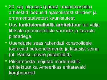 20-sajandi arhitektuur #2