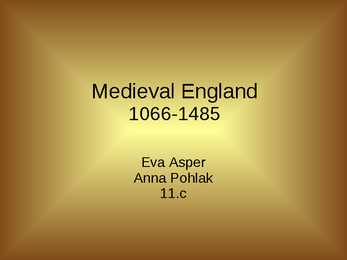 Keskaegne Inglismaa-1066-1485