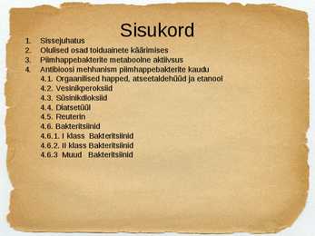 Toidu fermentatsioon-Mikroorganismide roll #2
