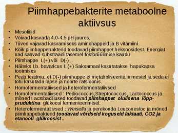 Toidu fermentatsioon-Mikroorganismide roll #9
