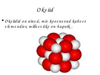 Oksiidid #2