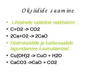 Oksiidid #4