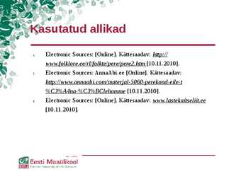 Perekond kui rühm-Suhtlemise eripära tänapäeval #11