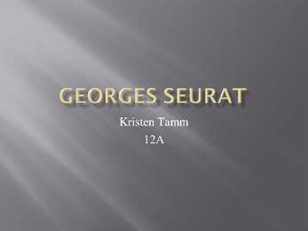 Kunsti esitlus Georges Seurat