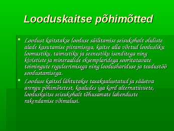 Looduskaitseseadus #3