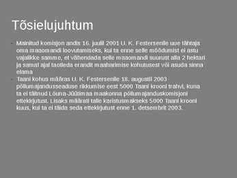 Mahepõllumajandus seadus #12