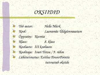 Oksiidid