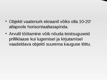 Ergonoomika #21