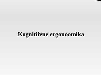 Ergonoomika #24