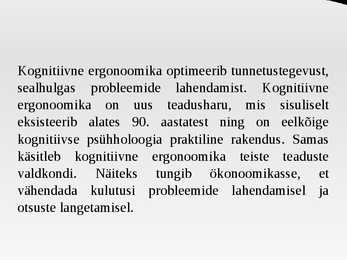 Ergonoomika #25