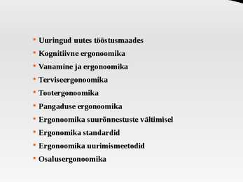 Ergonoomika #33