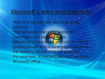 Presentatsioon Microsoft corporation #3