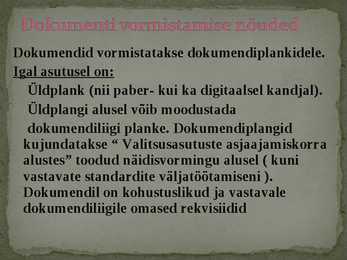 Asjaajamine #7