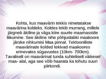 Slideshow teemal-Miks tekib maavärin #7