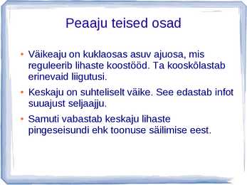 Närvisüsteemi ehitus ja talitlus #8