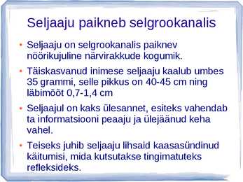 Närvisüsteemi ehitus ja talitlus #10