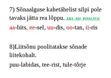 Poolitamine #6