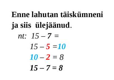 Kümneline üheline #7