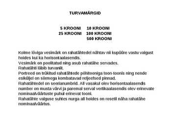 Eesti krooni rahatähed esitlus #11