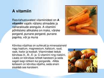 Kasulikud toiduained #3
