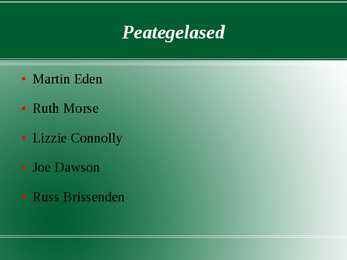 Referaadi põhjal tehtud esitlus J Londonist #8