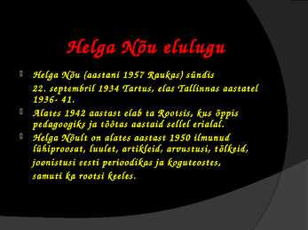 Helga Nõu --Pea Suu #2