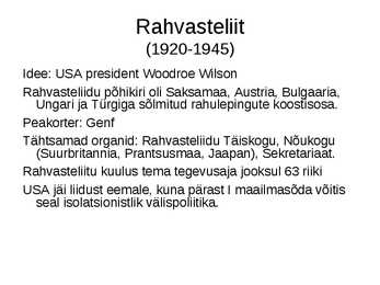 Rahvusvaheline olukord pärast Esimest maailmasõda #9