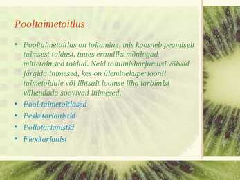 Taimetoitlus #6