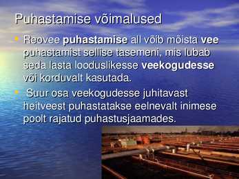 Vee saastumine ja puhastamise võimalused #6