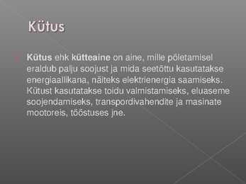 Gaaskütused #2