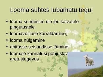 Loomakaitseseadus #3