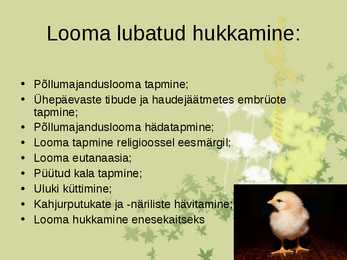 Loomakaitseseadus #4