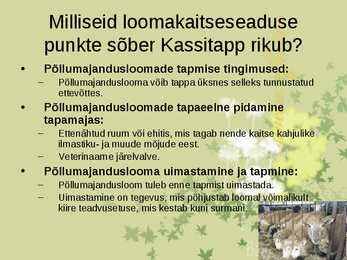 Loomakaitseseadus #8