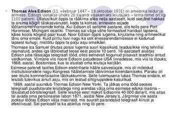 Thomas Alva Edison #2