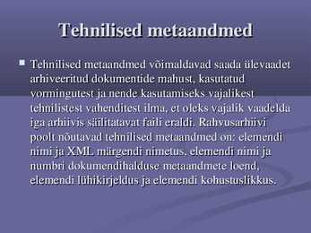 Digitaaldokumentide arhiveerimise nõuded #10