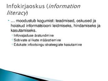 Infojuhtimise loeng #2