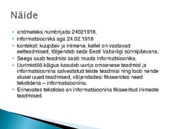 Infojuhtimise loeng #13