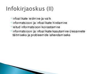 Infojuhtimise loeng #3
