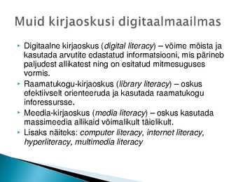 Infojuhtimise loeng #4