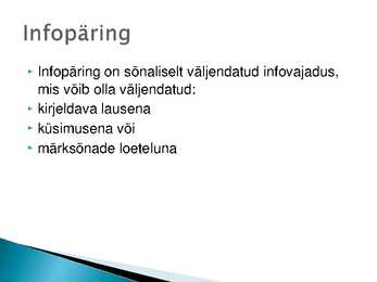 Infojuhtimise loeng #31