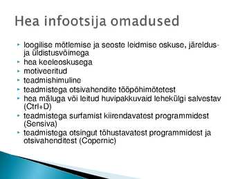 Infojuhtimise loeng #33