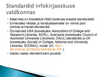 Infojuhtimise loeng #5