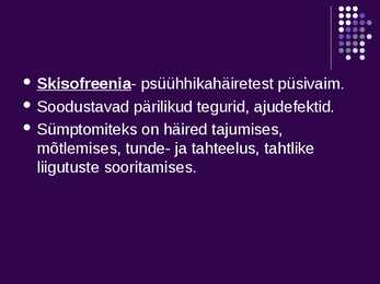 Psühhopatoloogia ja psühhoteraapia #5