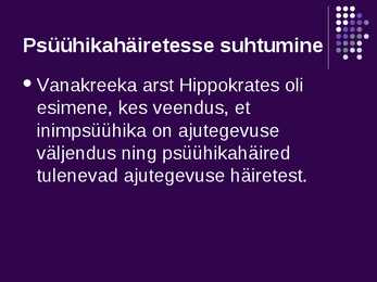 Psühhopatoloogia ja psühhoteraapia #6